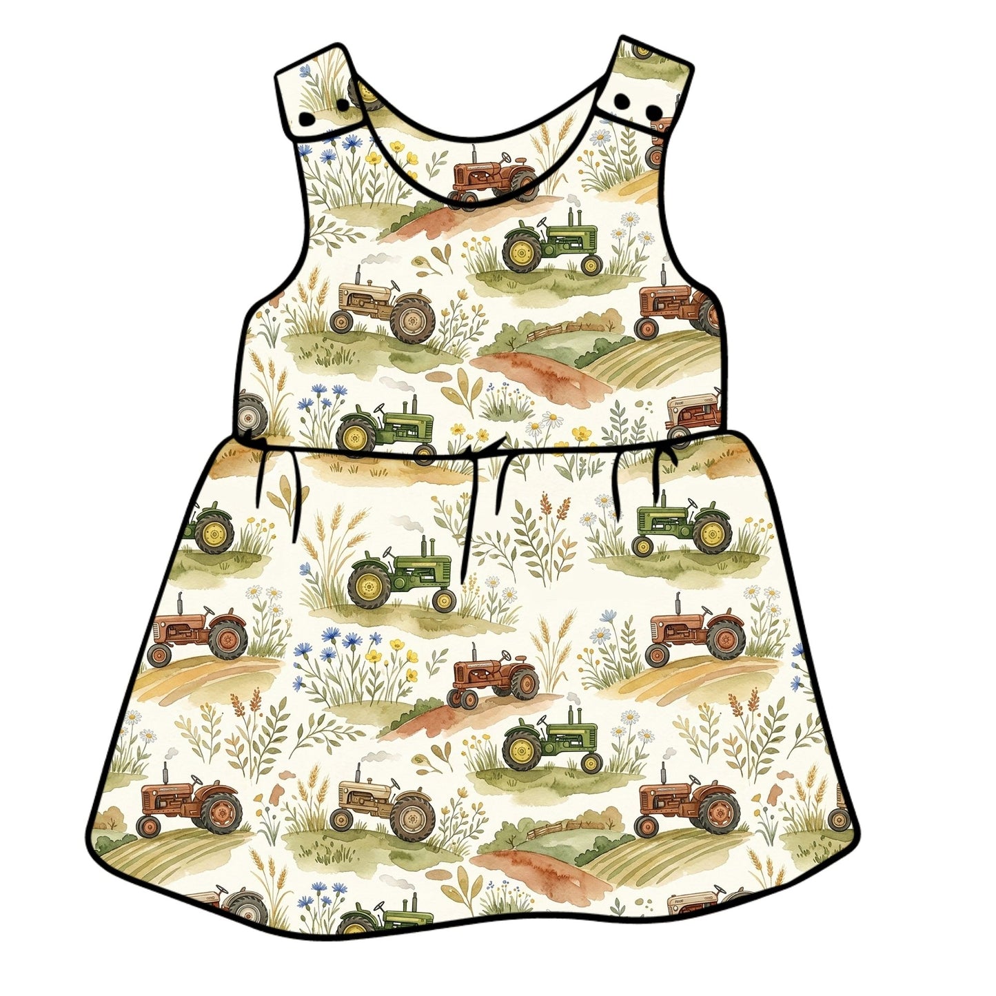 Harvest Fields Child & Baby Pinafore Dress