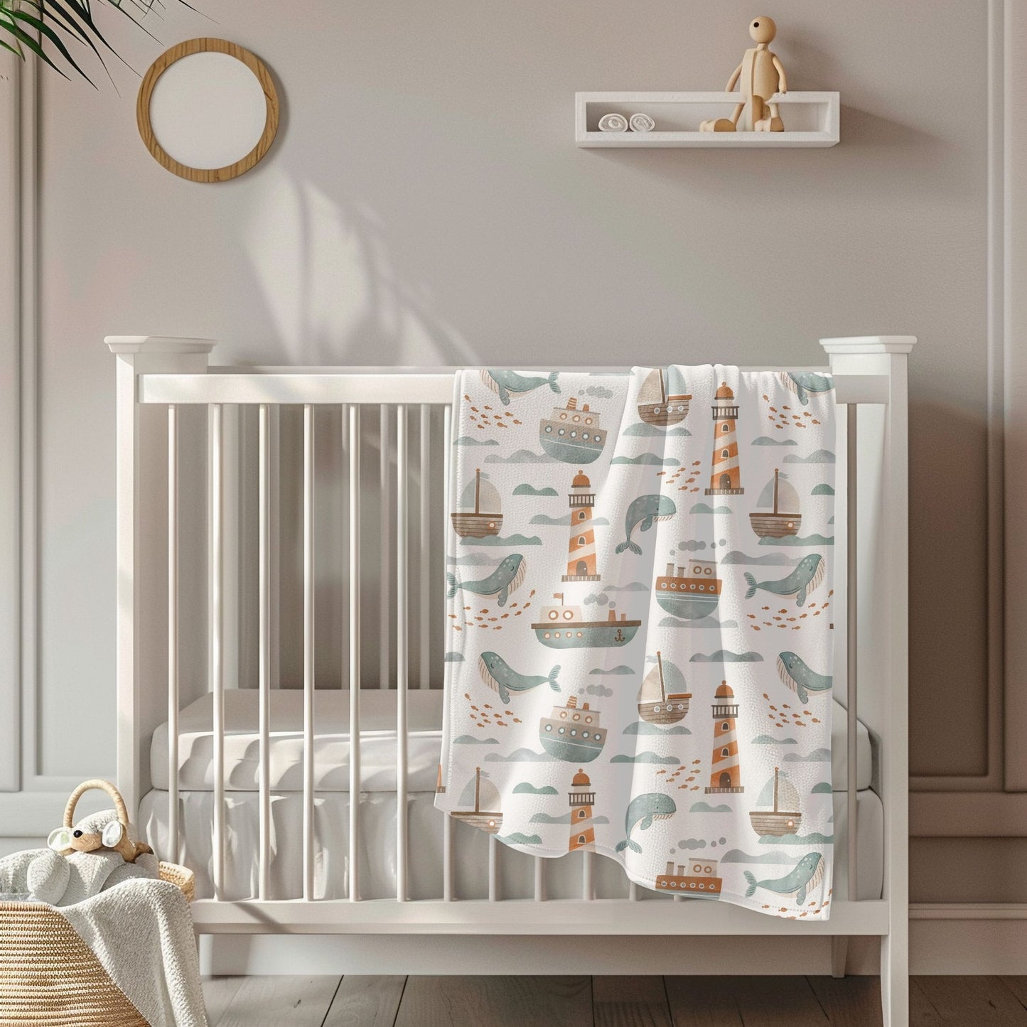 At Sea Toddler & Child Sherpa Blanket