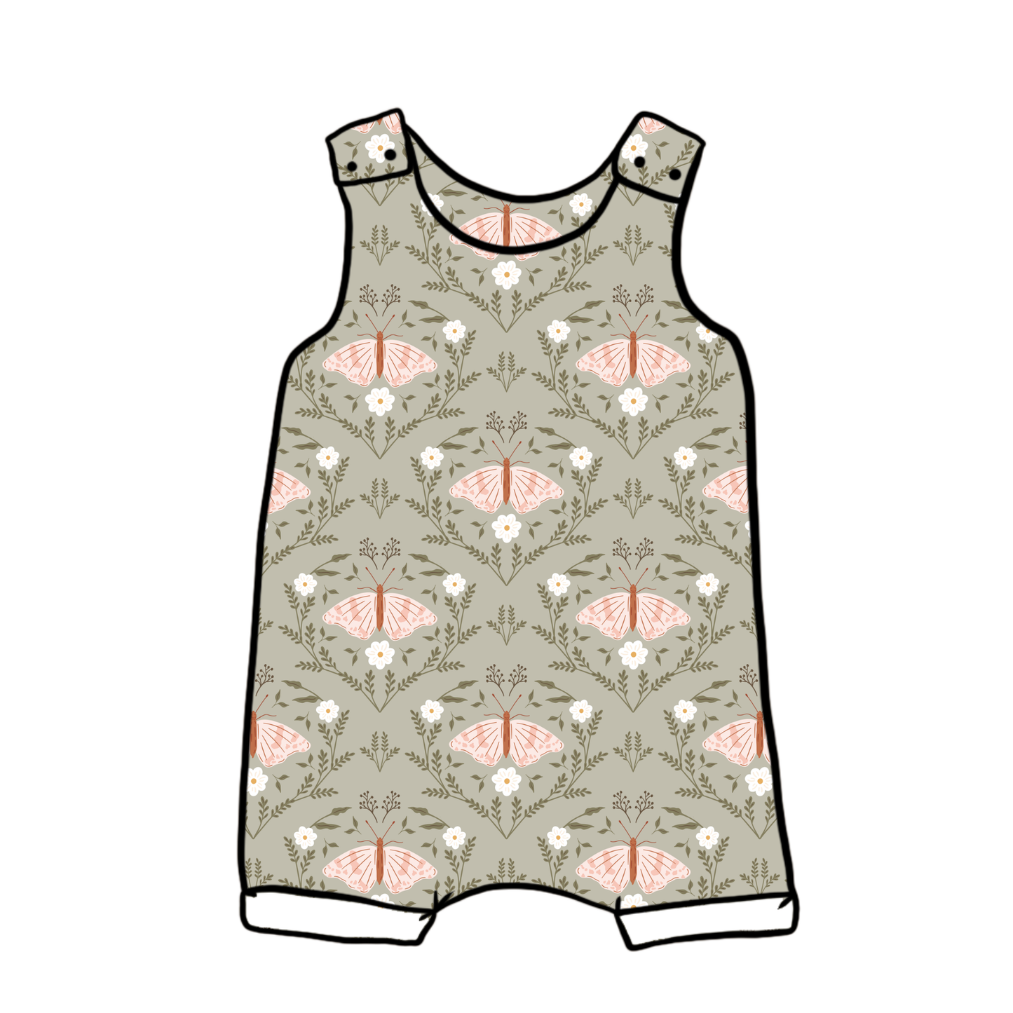 Butterfly Garden Child & Baby Short Romper