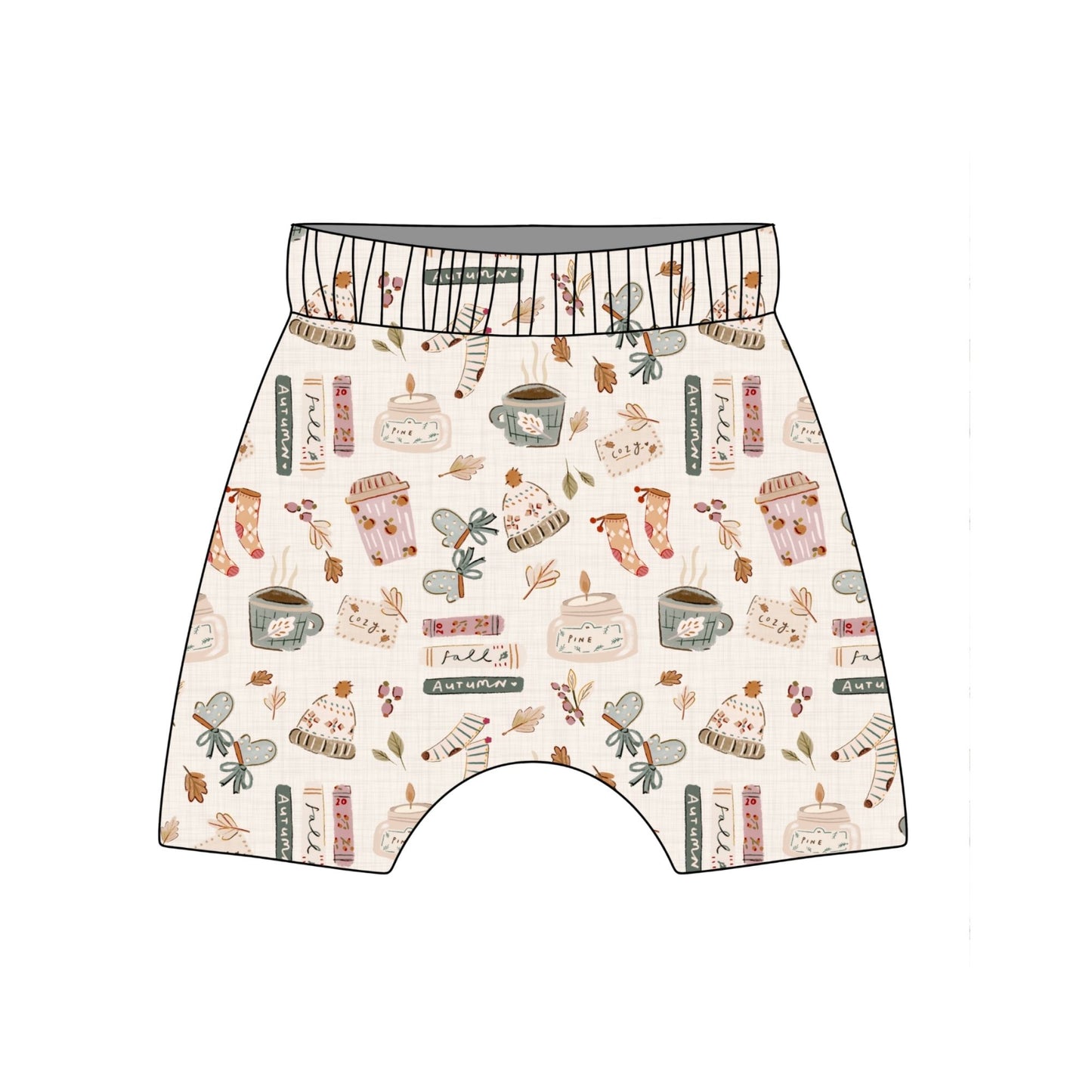 Autumn Girl Child & Baby Shorts - Rolled or Hemmed