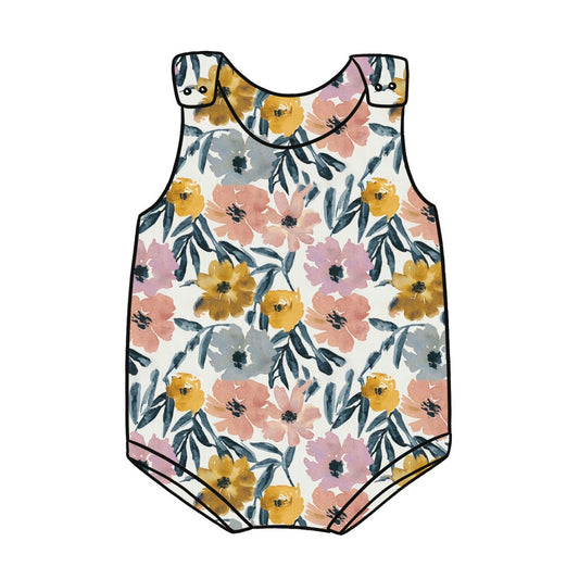Sunny Blooms Bloomer Romper