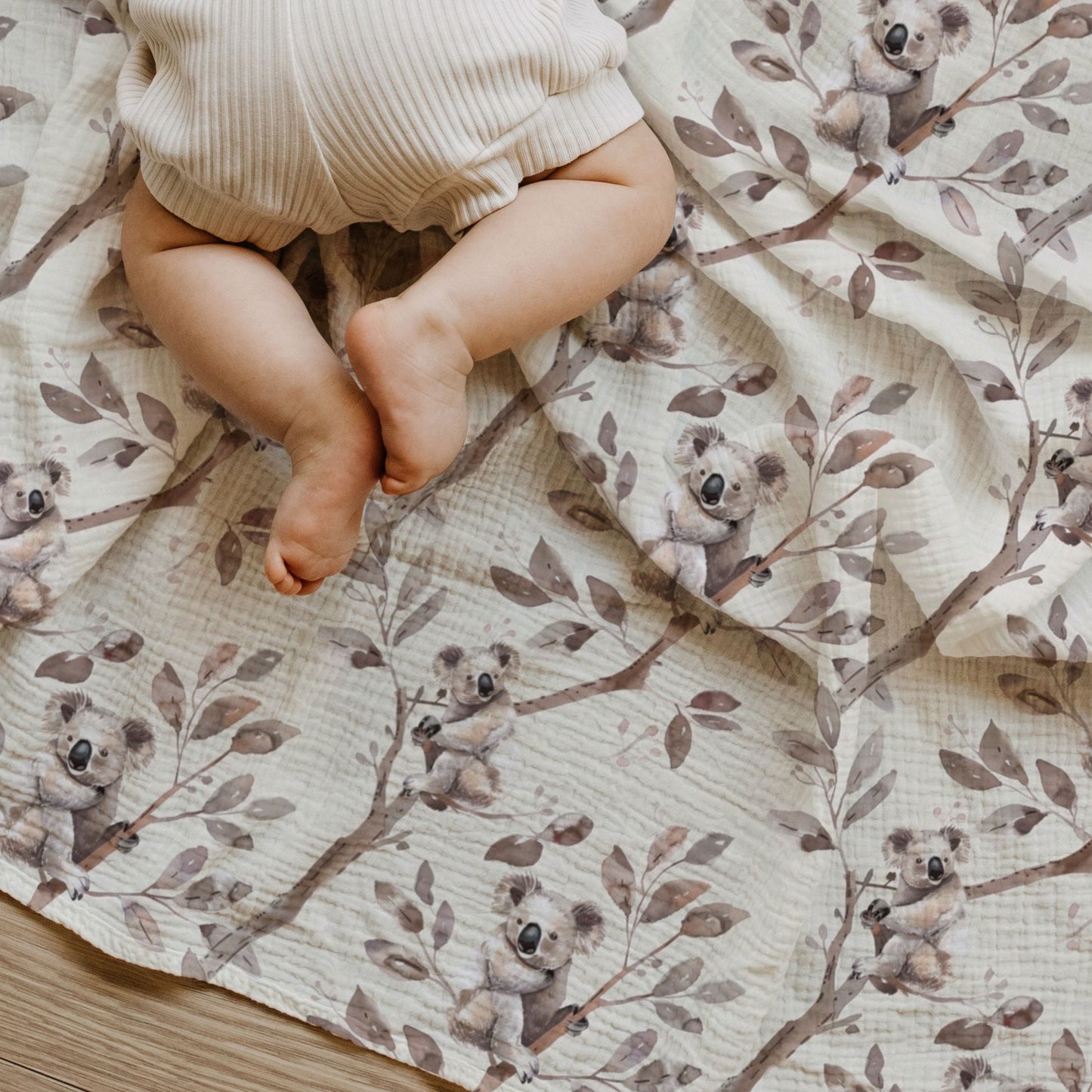 Koalas Muslin Swaddle Blanket