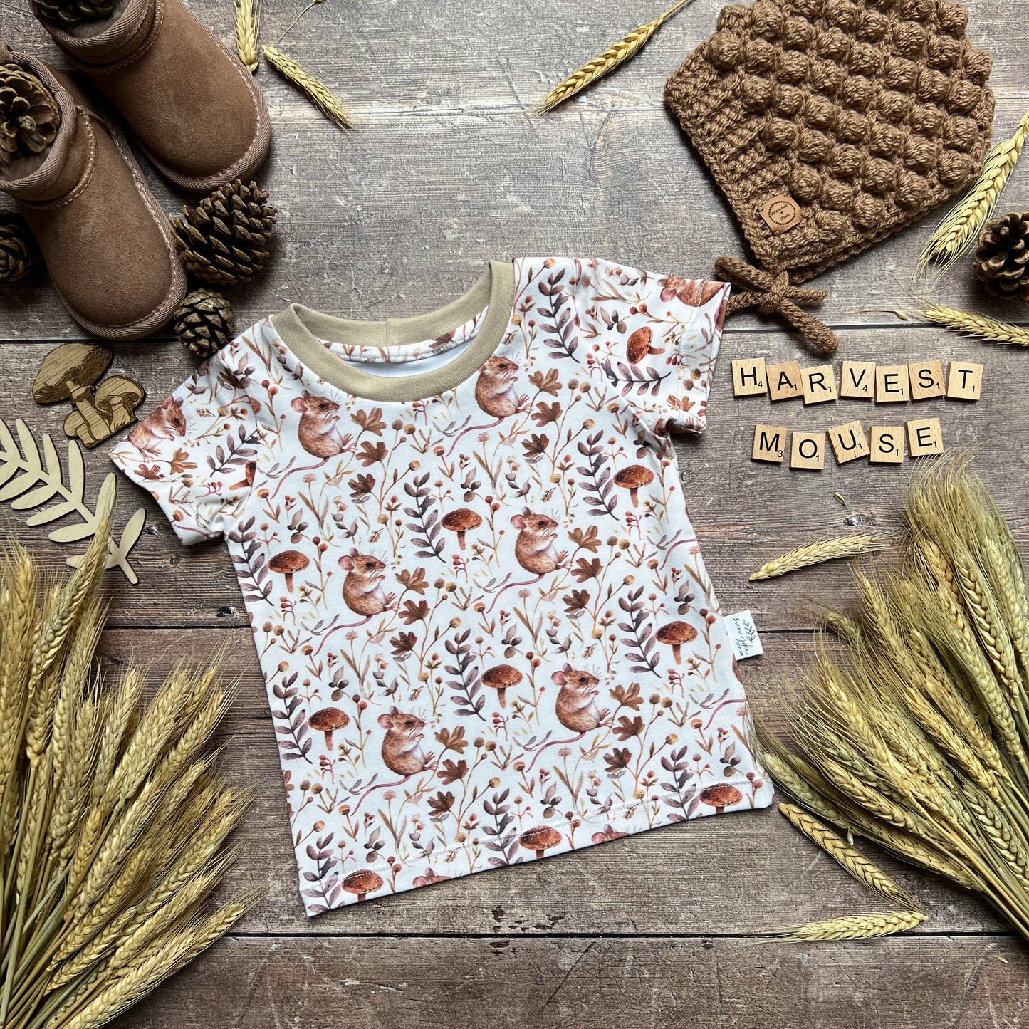 Harvest Mouse T-Shirt 9-12m