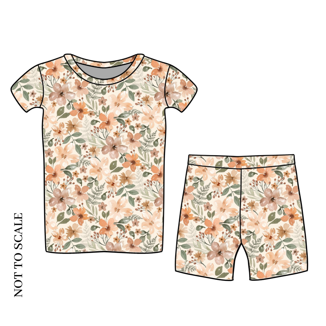 Floral Garden Shorts Lounge Set