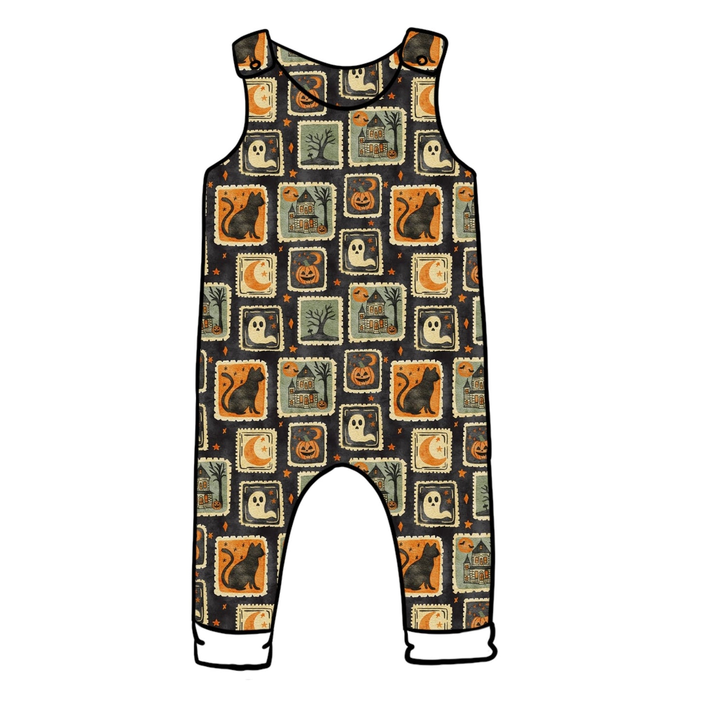 Halloween Stamps Child & Baby Full Length Romper