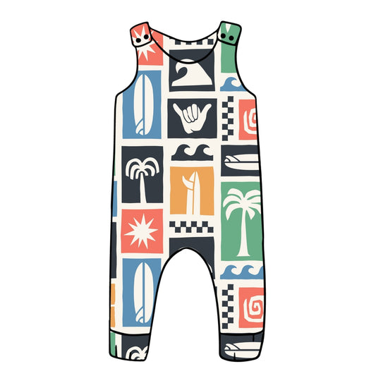 Surfing Child & Baby Full Length Romper