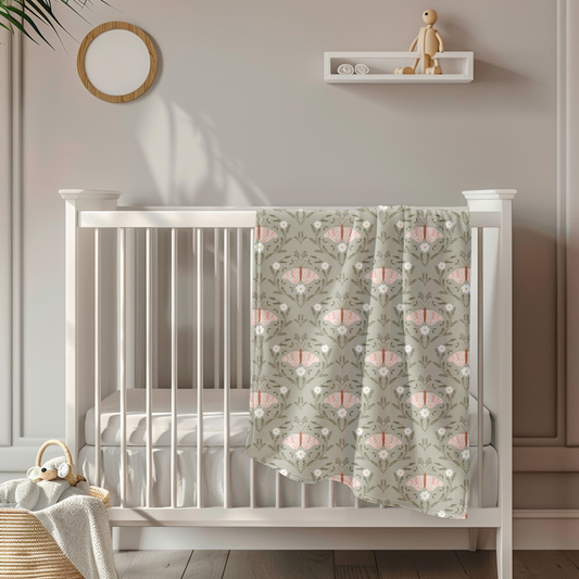 Butterfly Garden Toddler & Child Sherpa Blanket