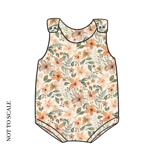 Floral Garden Bloomer Romper
