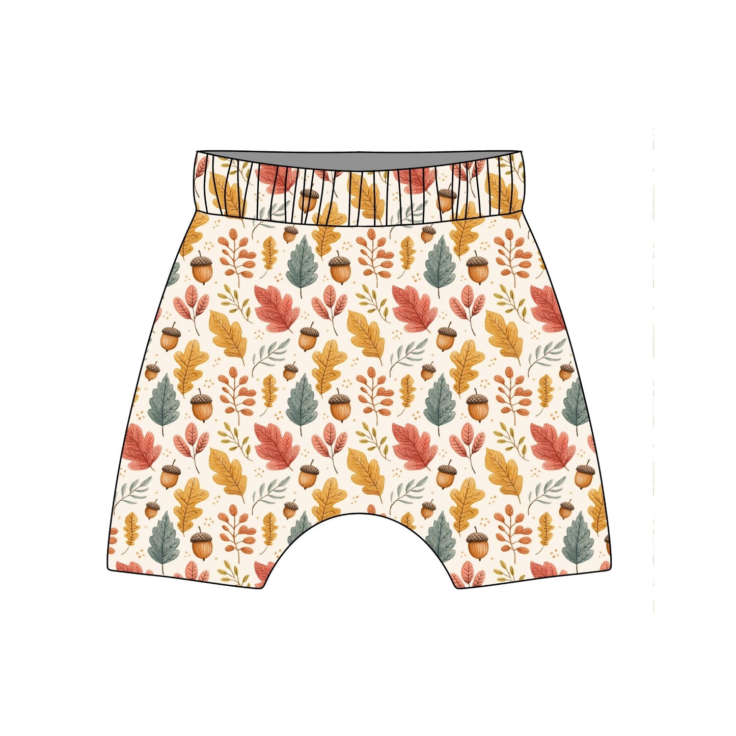 Acorns and Leaves Child & Baby Shorts - Rolled or Hemmed