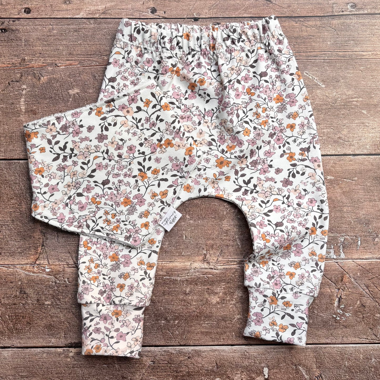 Lilac & Caramel Ditsy Floral Baby & Child Harems