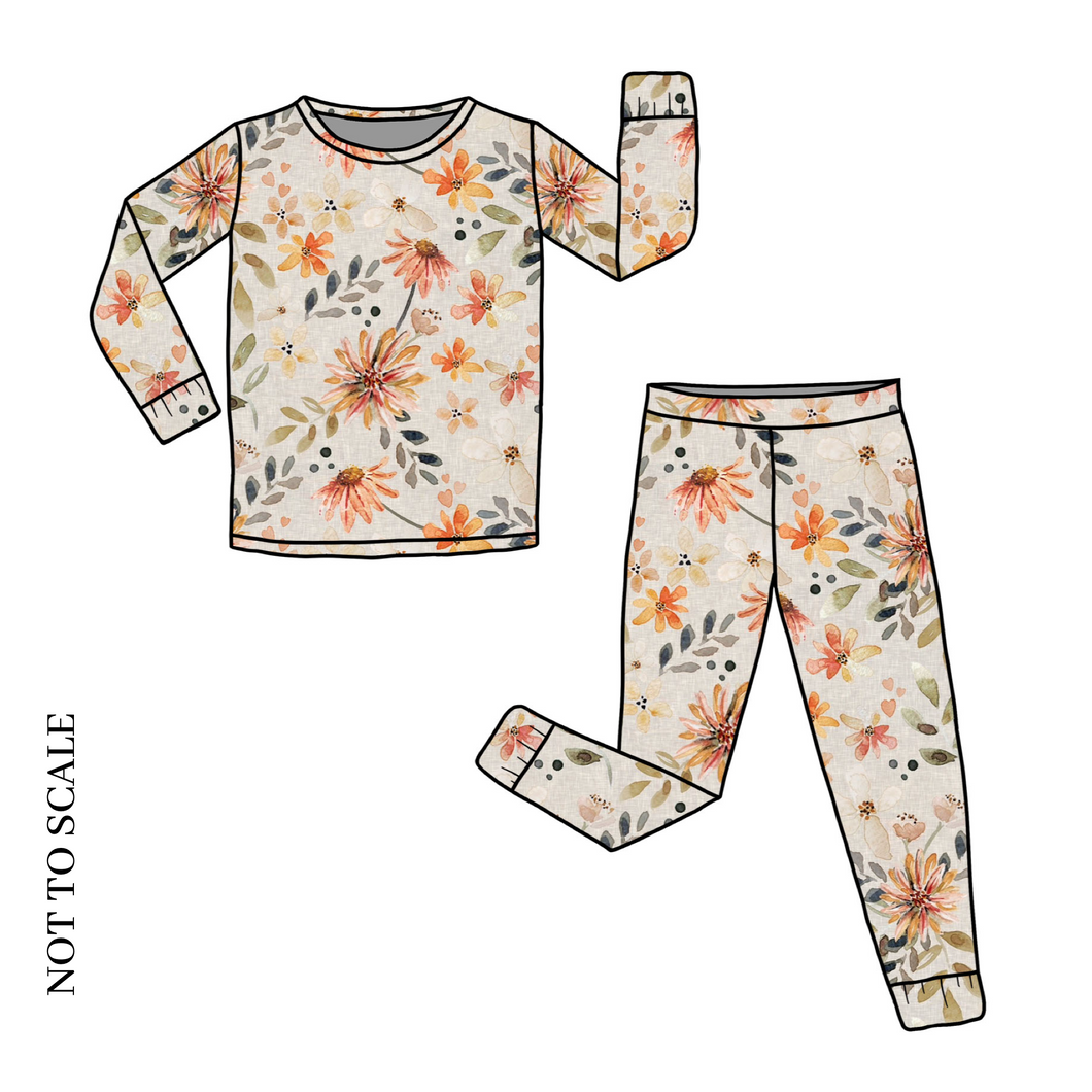 Amber Blooms Long Lounge Set