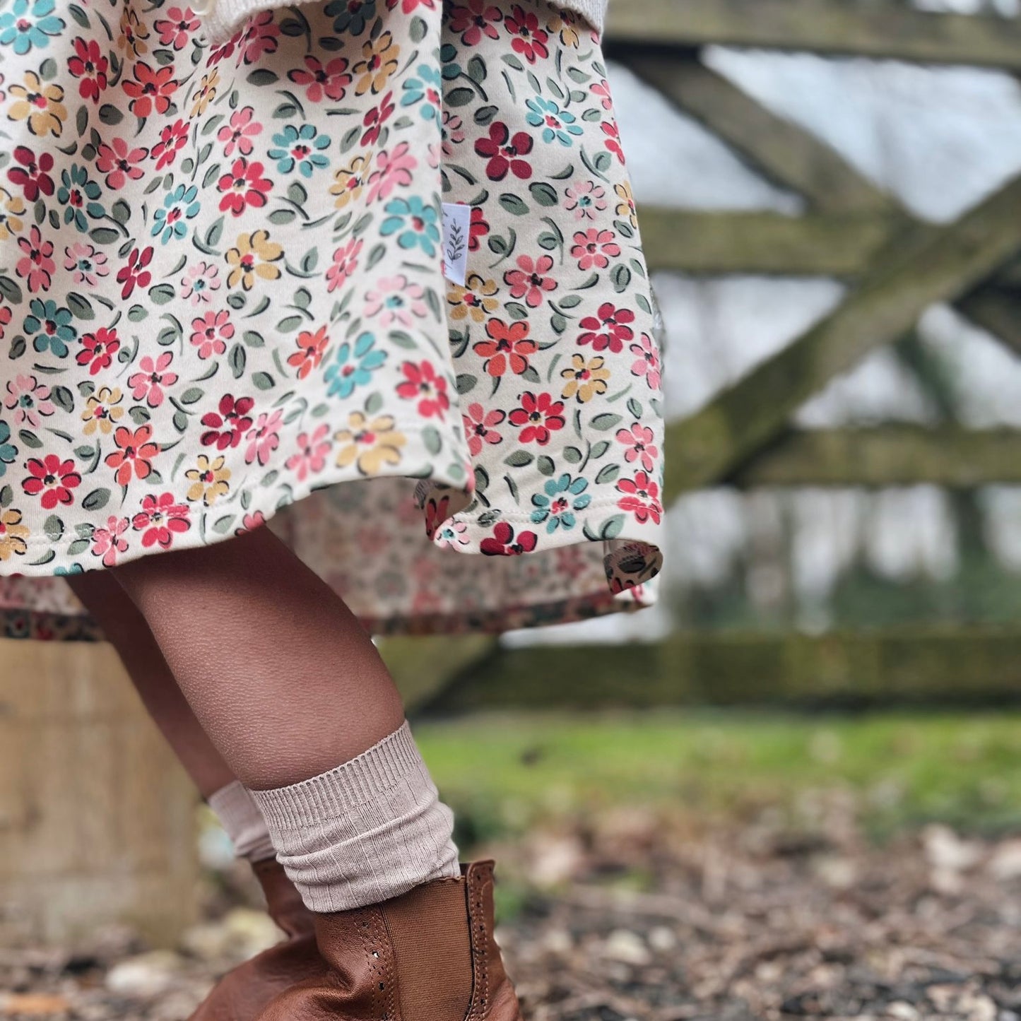 Ditsy Floral Child & Baby Long Sleeve Dress
