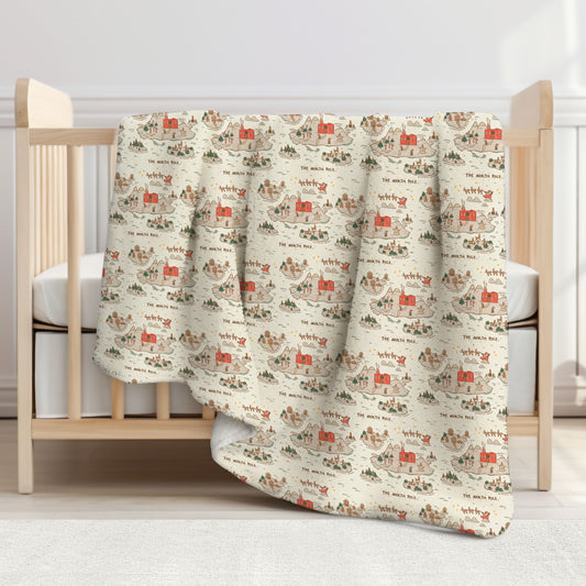 North Pole Child & Toddler Sherpa Blanket