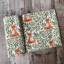 Load image into Gallery viewer, Fox &amp; Leaves Swaddle Blanket
