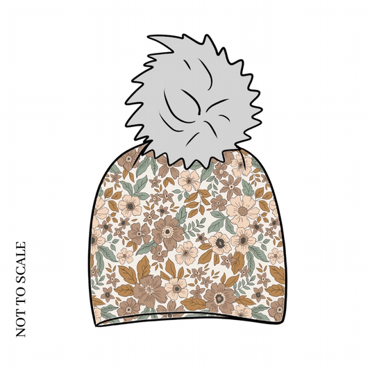 Folk Floral Bobble Hat
