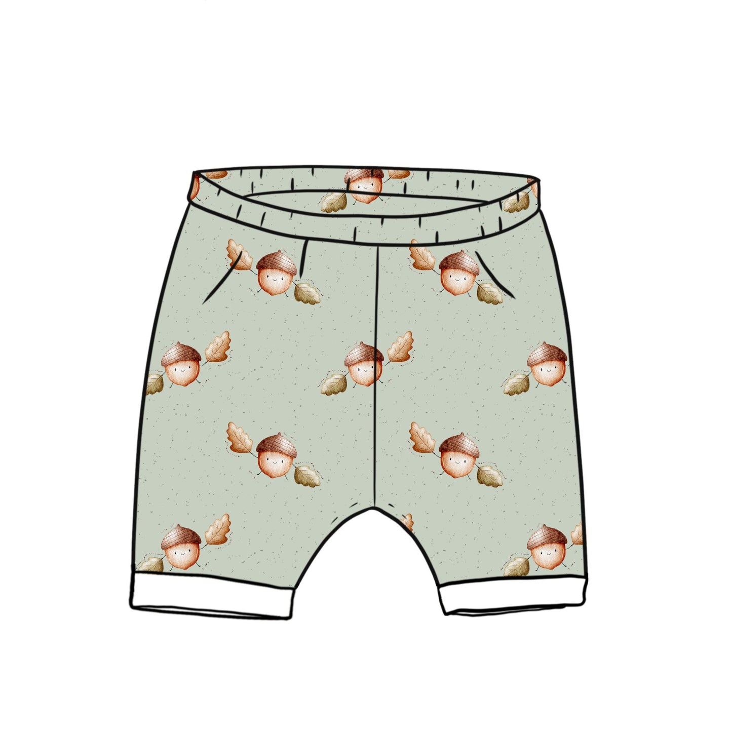 Happy Acorns Child & Baby Shorts - Rolled or Hemmed