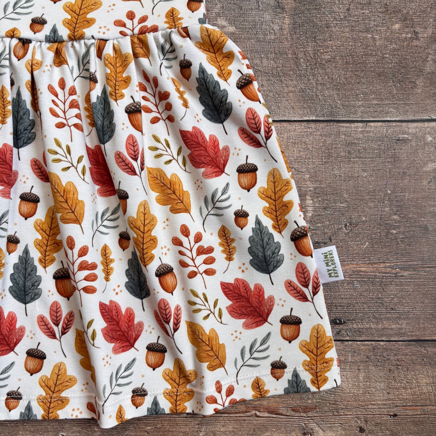 Acorns and Leaves Child & Baby Pinafore Dress