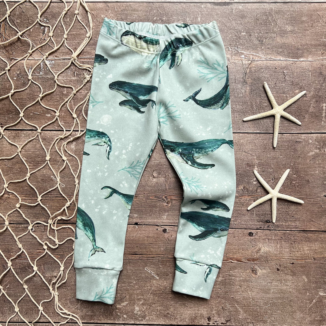 Humpback Whales Leggings 2-3 years