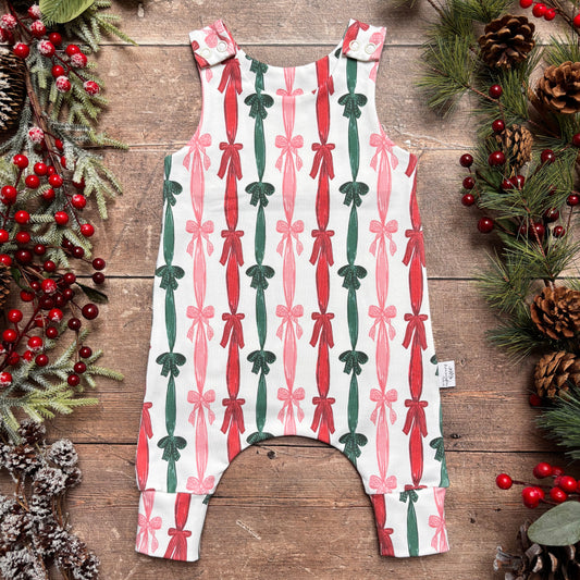 Ribbons and Bows Romper 3-6m
