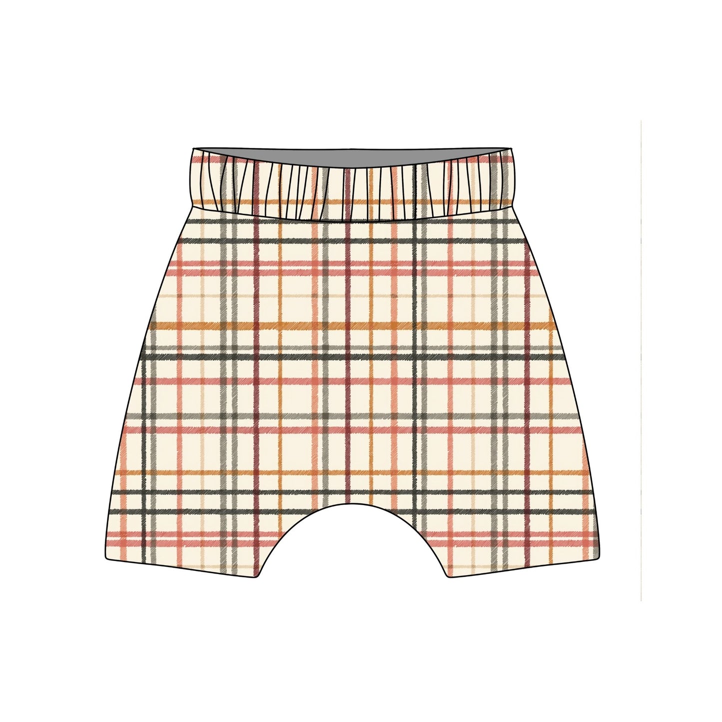 Rustic Plaid Child & Baby Shorts - Rolled or Hemmed