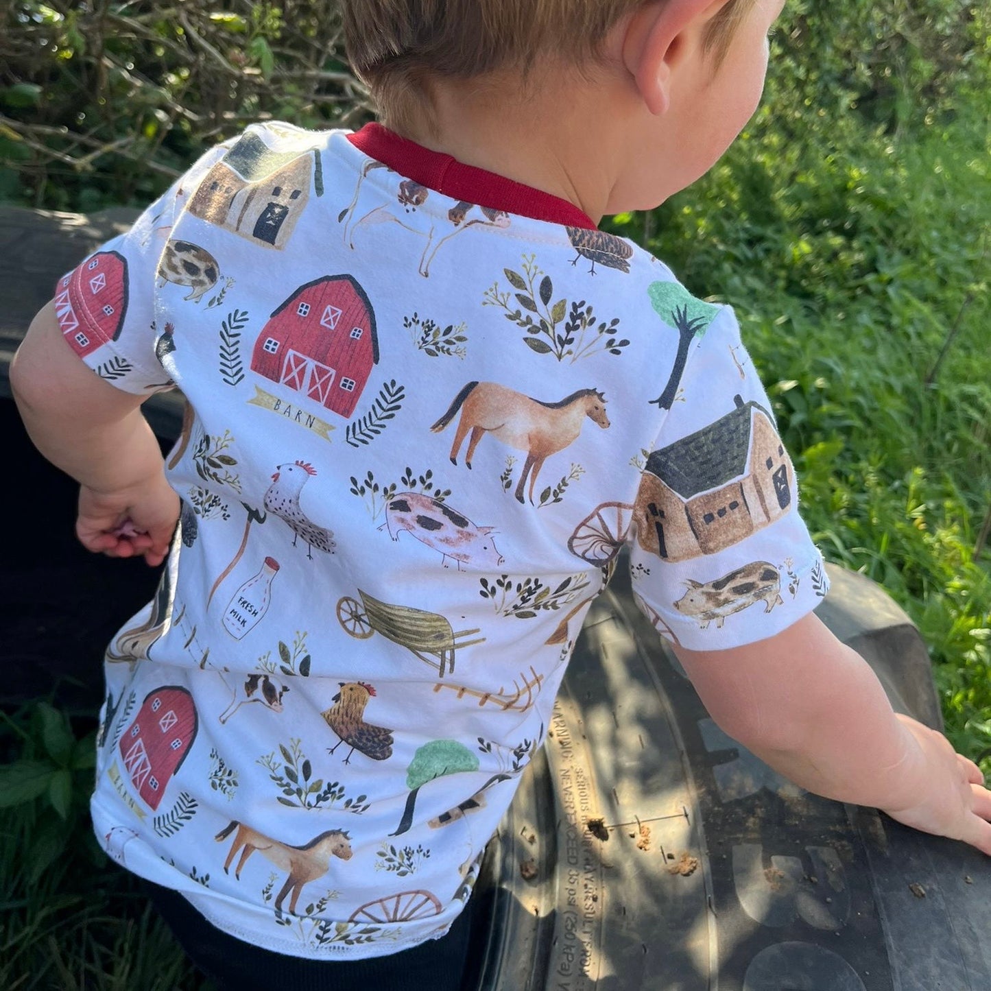 Farming Child & Baby T-Shirt - Short or Long Sleeve