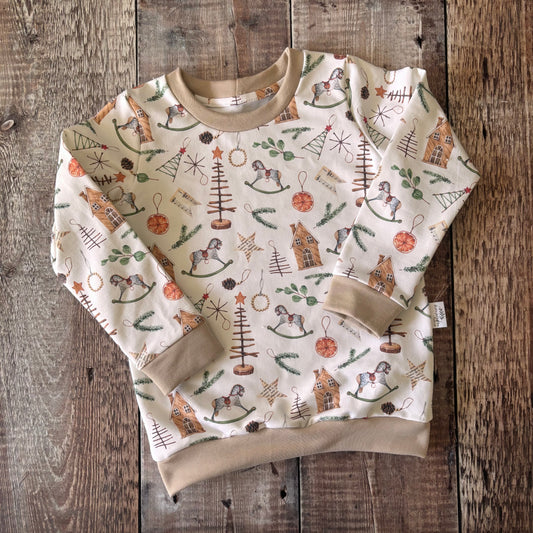Scandi Christmas Sweatshirt 2-3 years