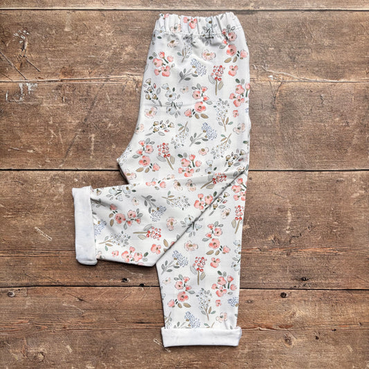 Floral Stripes Toddler & Child Pocket Trousers 1-2 years