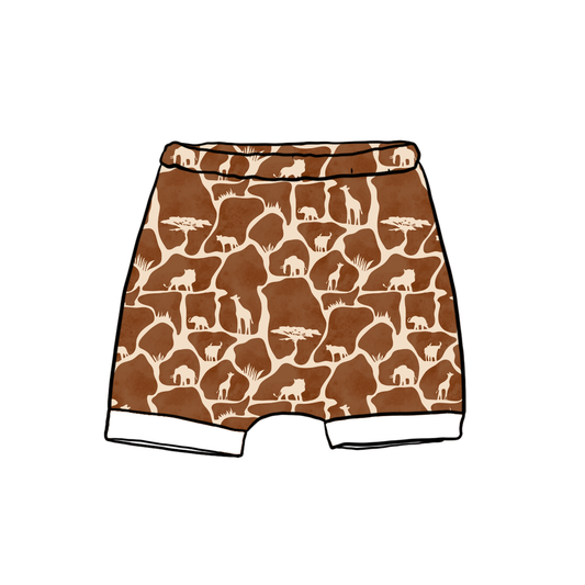 Wild Safari Child & Baby Shorts - Rolled or Hemmed