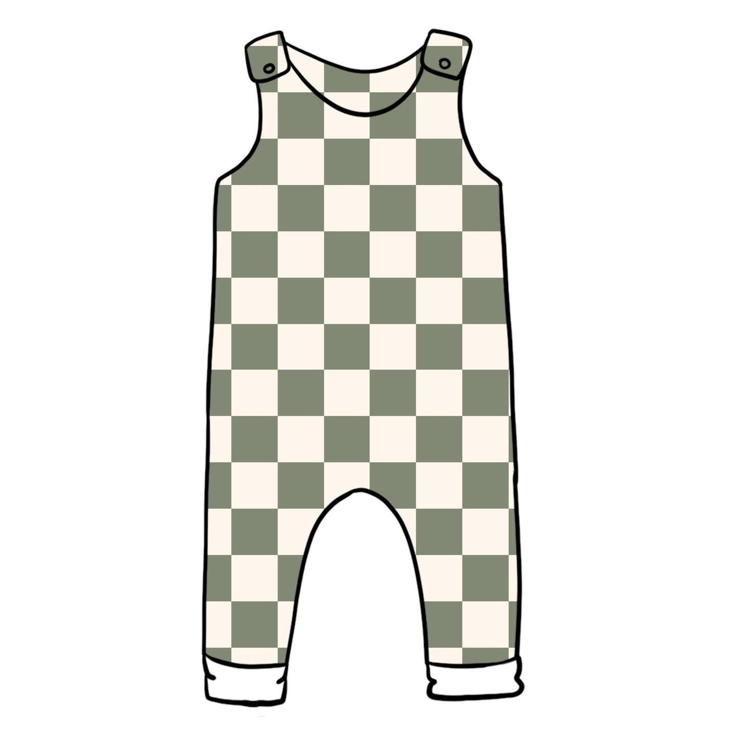 Chequerboard Child & Baby Full Length Romper