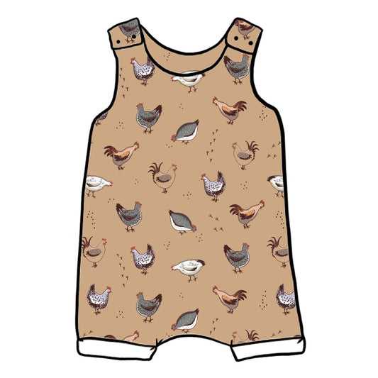 Chickens Short Romper