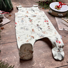 Load image into Gallery viewer, 12 Days of Christmas Footed Romper 3-6m
