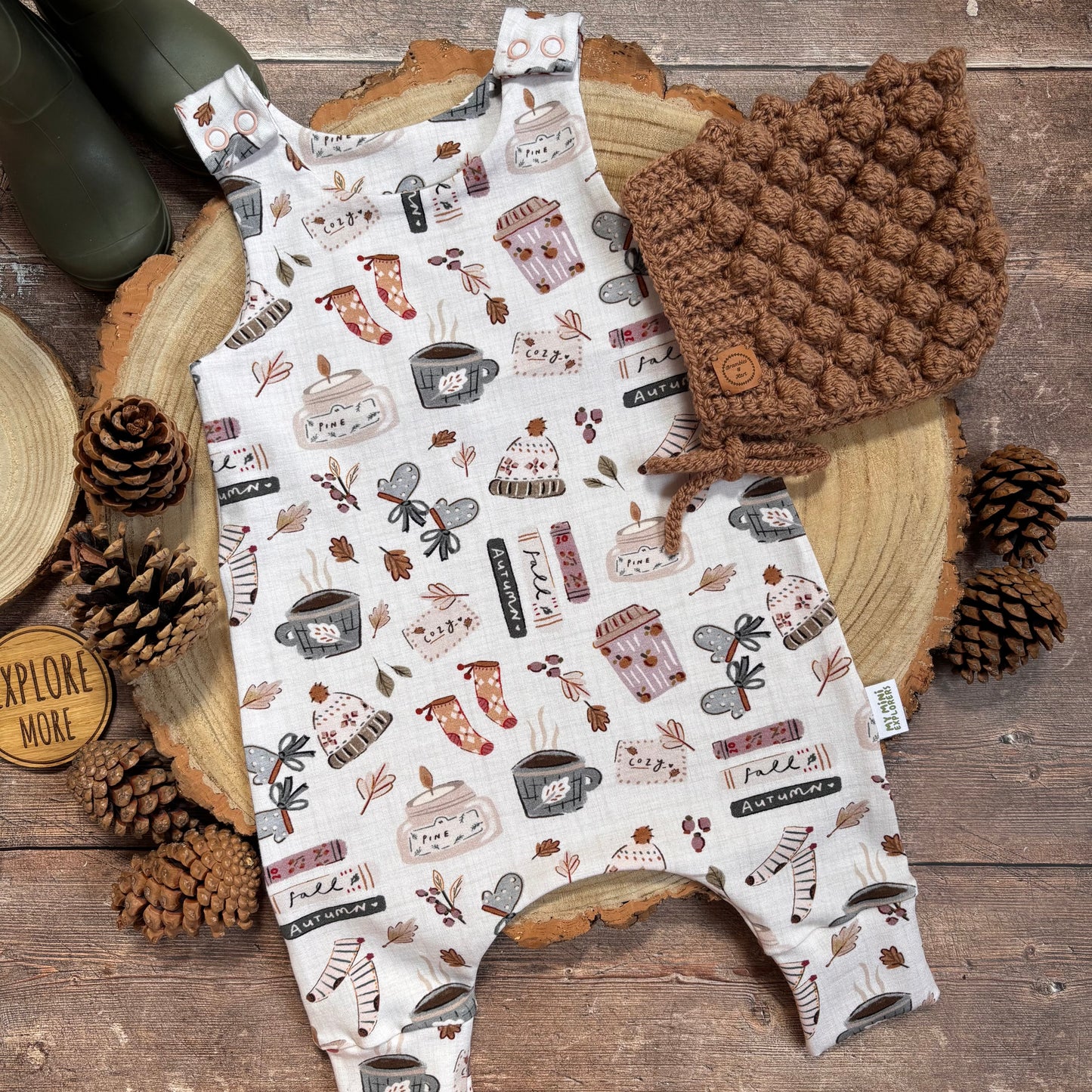 Autumn Girl Child & Baby Full Length Romper