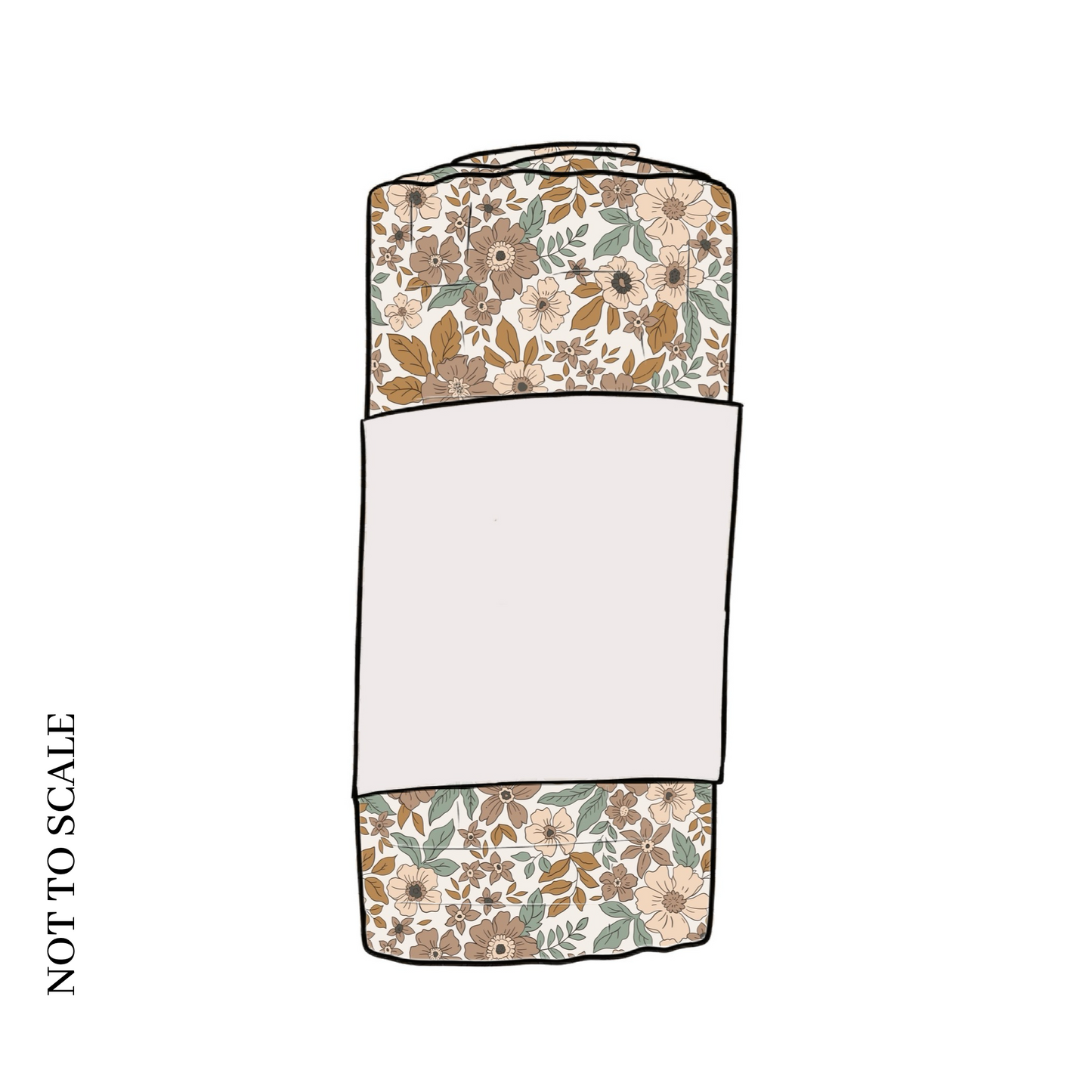 Folk Floral Muslin Swaddle Blanket