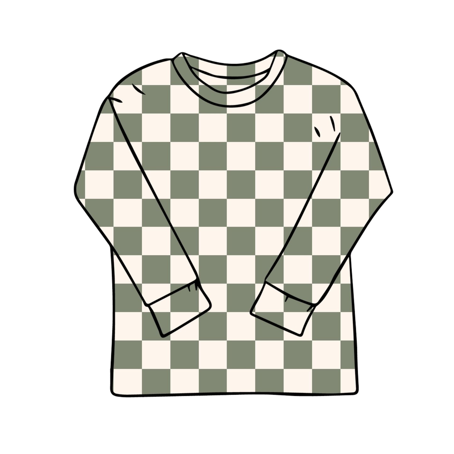 Chequerboard Child & Baby T-Shirt - Short or Long Sleeve