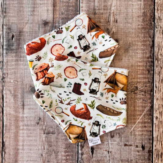 Woodland Campers Dribble Bib