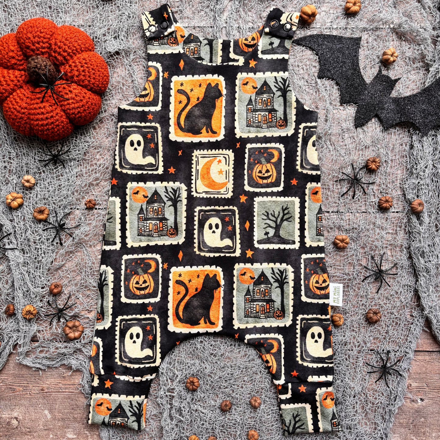 Halloween Stamps Child & Baby Full Length Romper