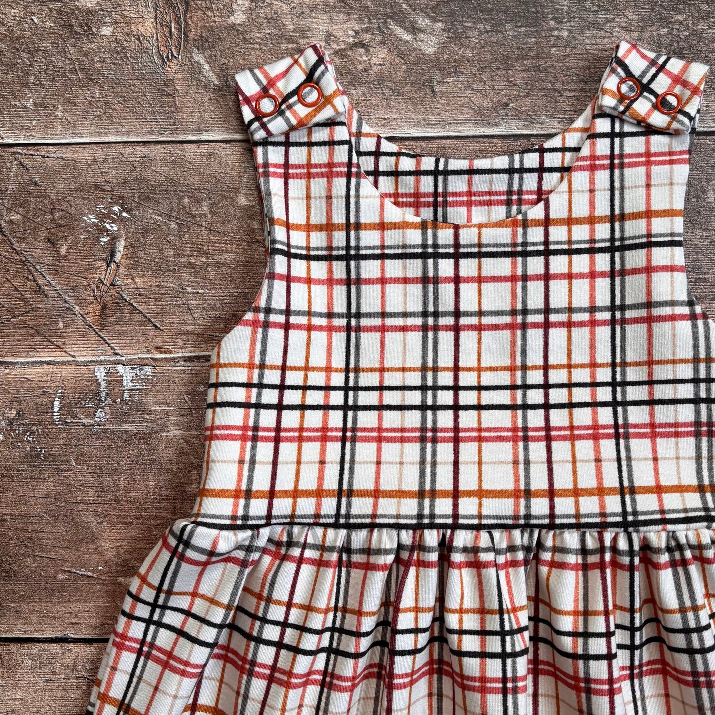 Rustic Plaid Child & Baby Pinafore Dress