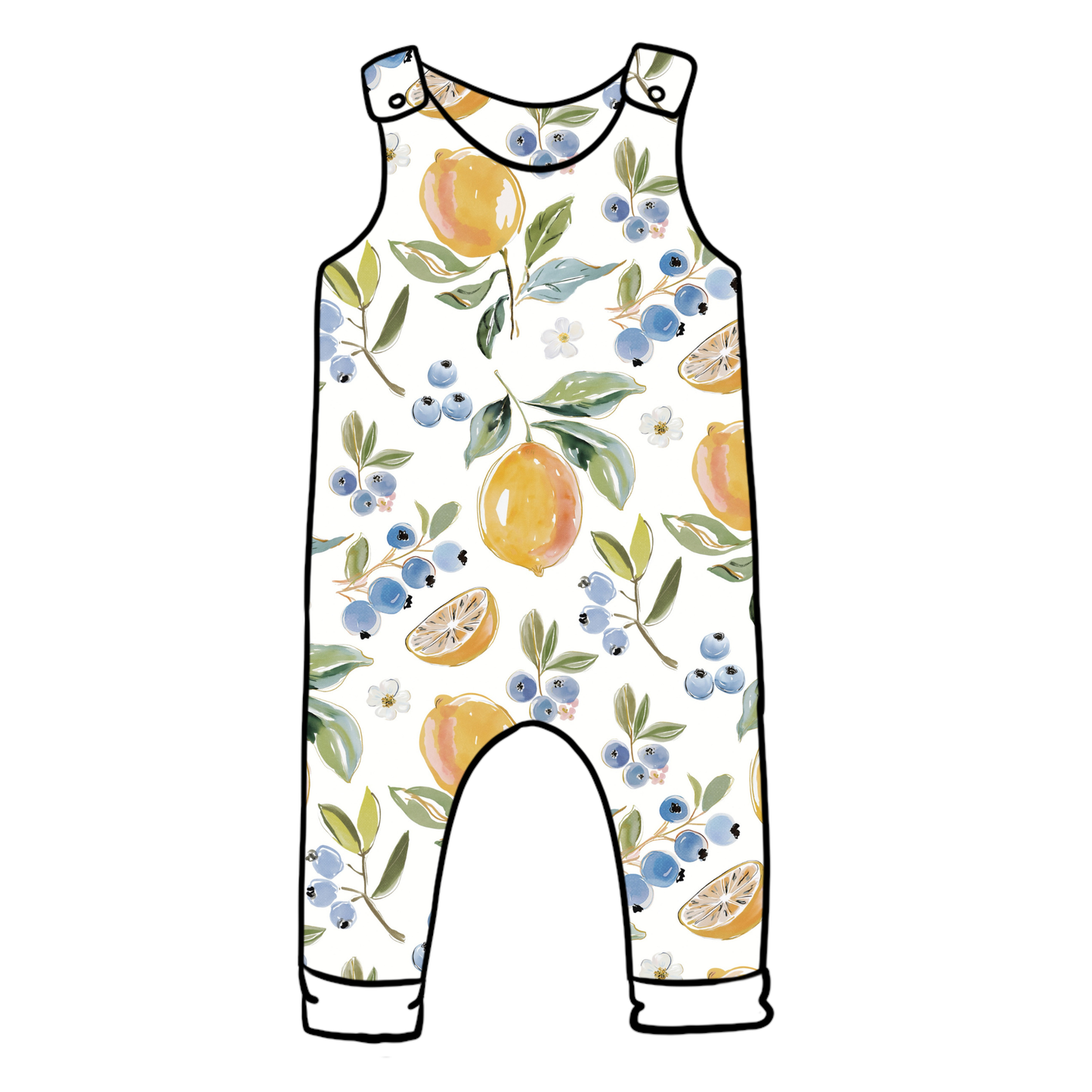 Fresh Lemons Child & Baby Full Length Romper
