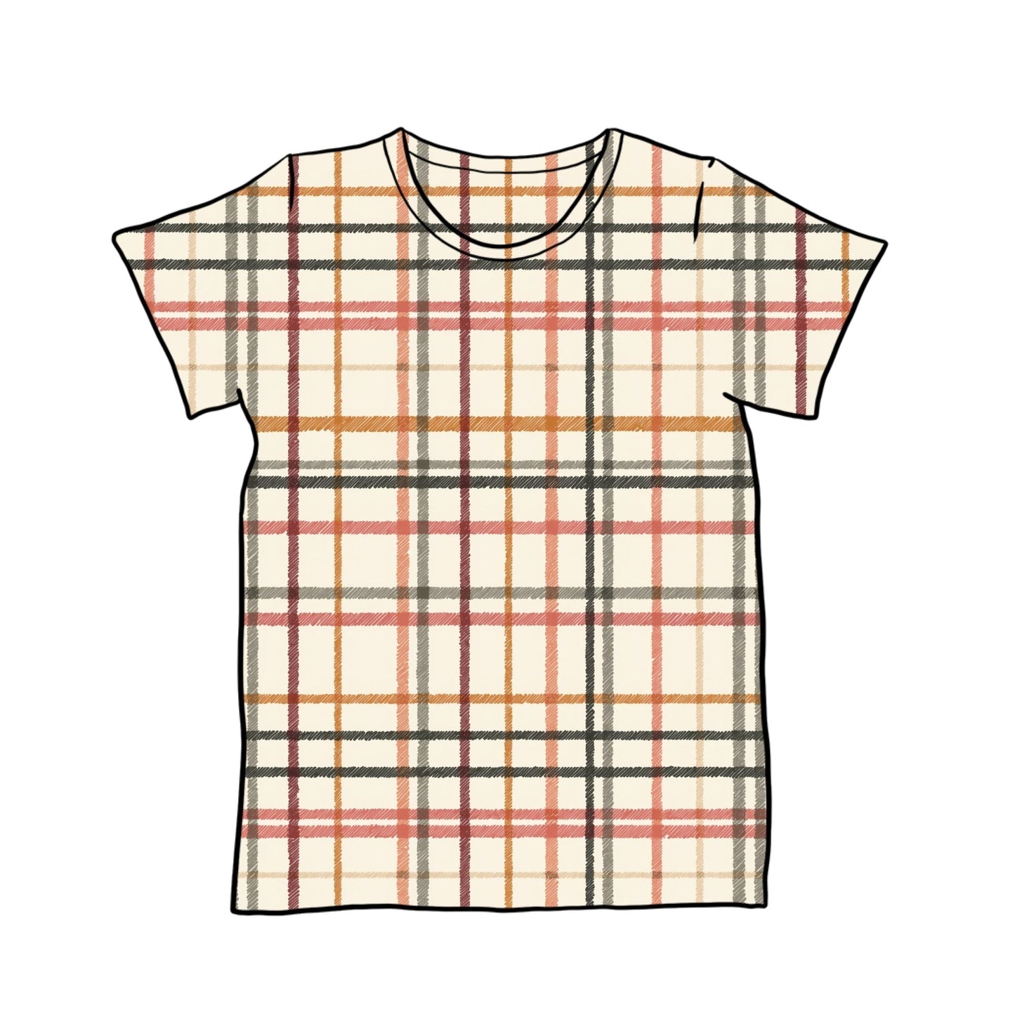 Rustic Plaid Child & Baby T-Shirt - Short or Long Sleeve