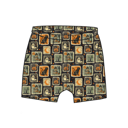 Halloween Stamps Toddler & Child Pocket Shorts