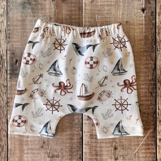 Nautical Hemmed Shorts 3-6m