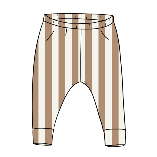 Taupe Stripes Toddler & Child Leggings