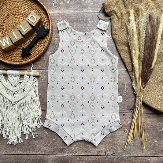 Aztec Bloomer Romper 12-18m
