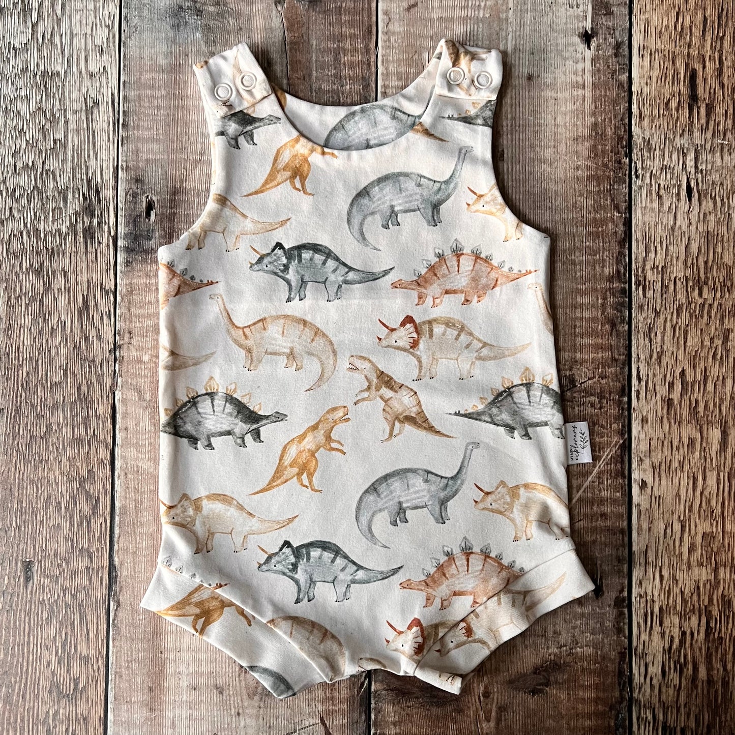 Dino Rawr Bloomer Romper 3-6m