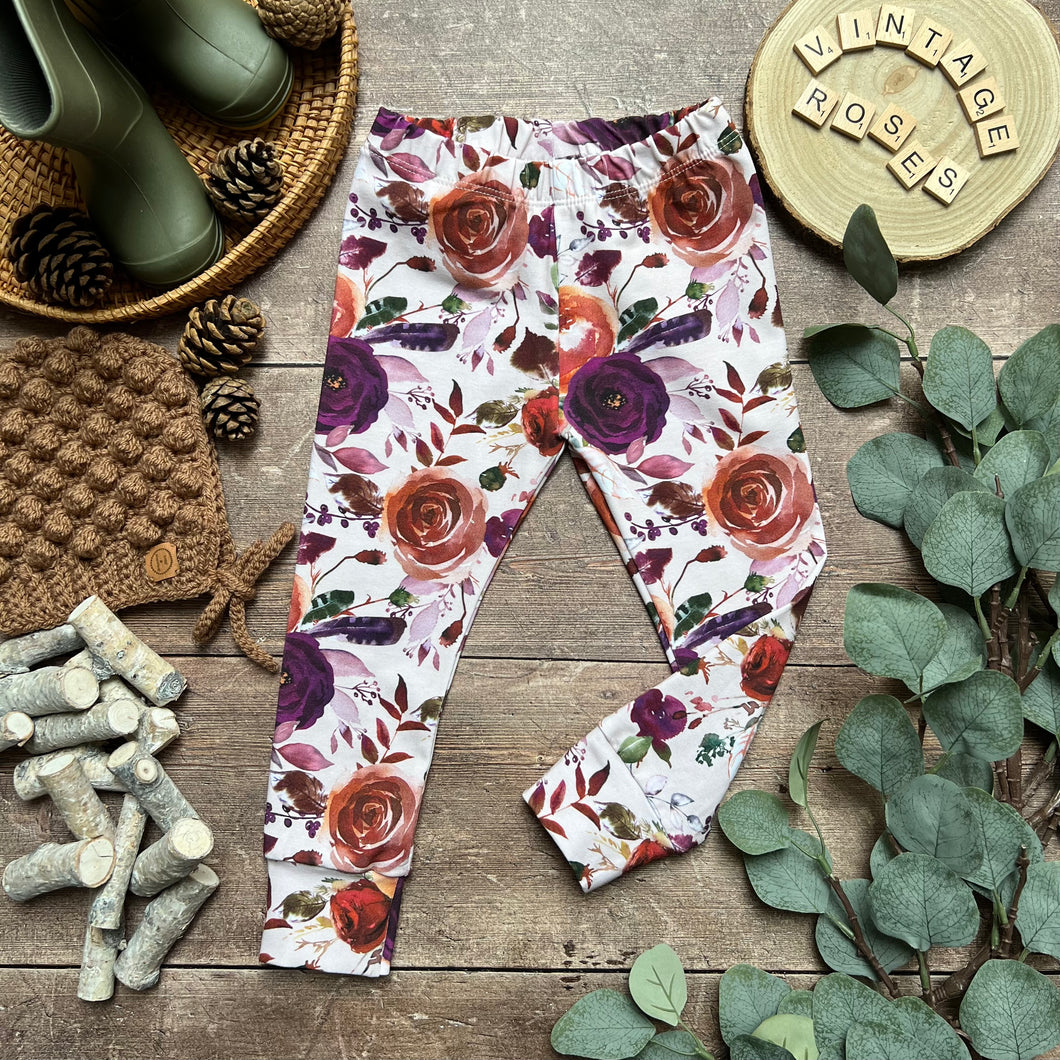 Vintages Roses Leggings 12-18m