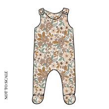 Load image into Gallery viewer, Folk Floral Footed Romper
