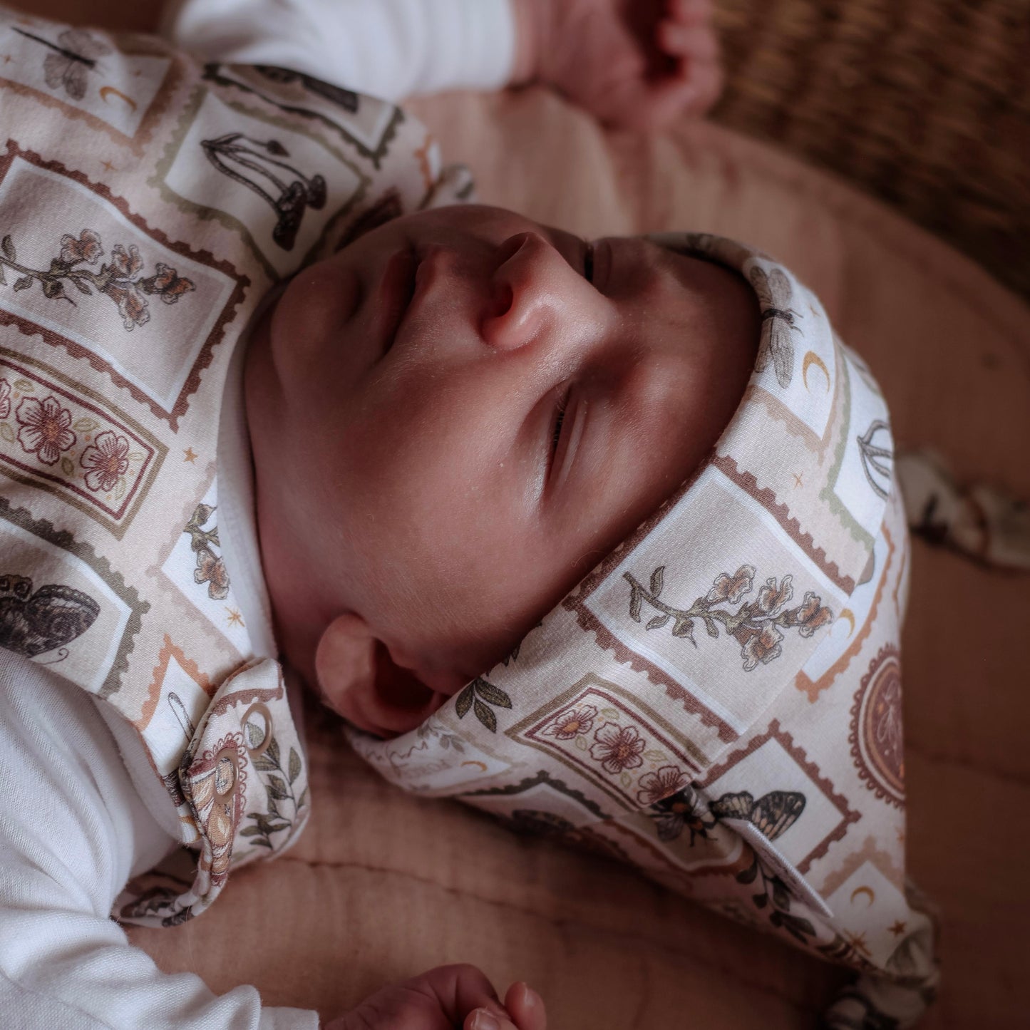 Botany Stamps Baby Knotted Hat
