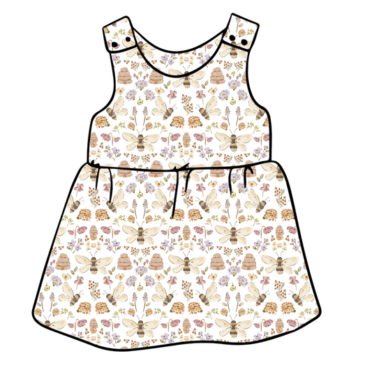 Honey Bee Child & Baby Pinafore Dress