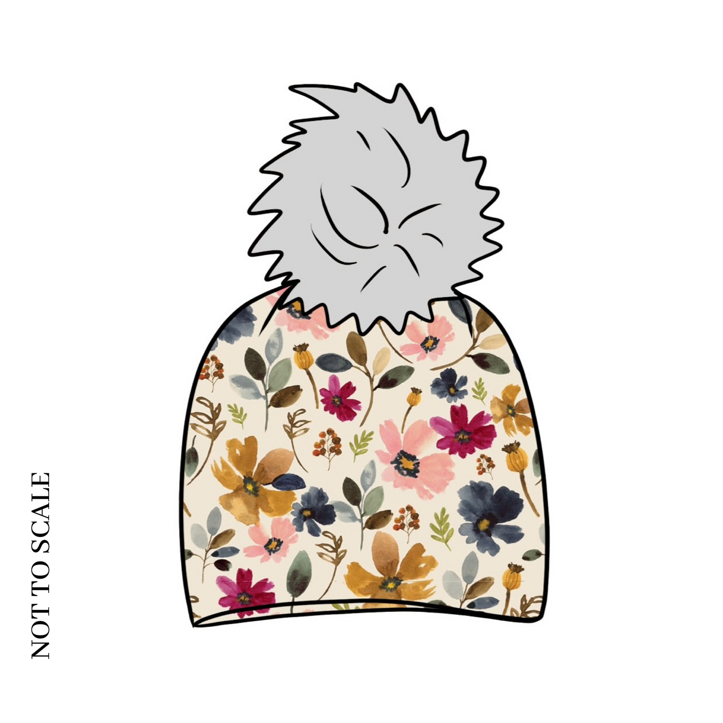 Wild Floral Bobble Hat