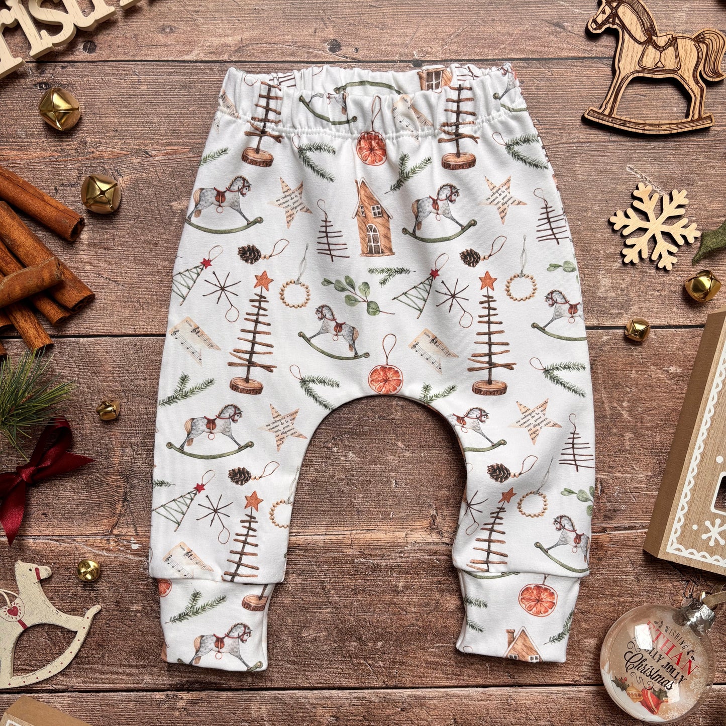 Scandi Christmas Harems 3-6m